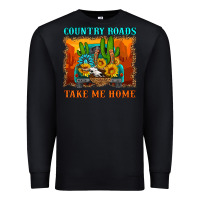 Black country roads take me home Premium Sweatshirt - HRA Design Shop