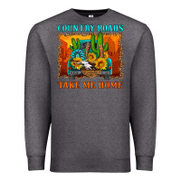 Charcoal Heather country roads take me home Premium Sweatshirt - HRA Design Shop