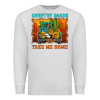 Dove Grey country roads take me home Premium Sweatshirt - HRA Design Shop