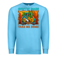 Ocean Blue country roads take me home Premium Sweatshirt - HRA Design Shop
