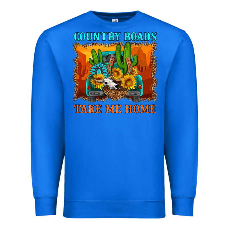 Country Roads Take Me Home Premium Sweatshirt by HRA Design Shop | Teevron