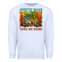 White country roads take me home Premium Sweatshirt - HRA Design Shop