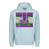 Blue Mist mardi gras  mask Premium Hoodie - BarkalooDesign