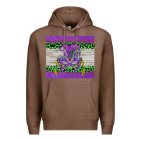 Chestnut mardi gras  mask Premium Hoodie - BarkalooDesign