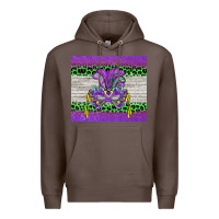 Coffee mardi gras  mask Premium Hoodie - BarkalooDesign