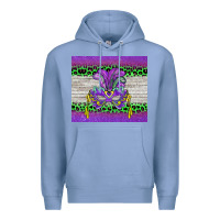 Colony Blue mardi gras  mask Premium Hoodie - BarkalooDesign