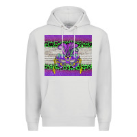 Dove Grey mardi gras  mask Premium Hoodie - BarkalooDesign