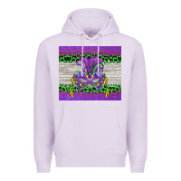 Lilac mardi gras  mask Premium Hoodie - BarkalooDesign