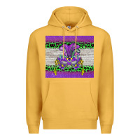Mustard mardi gras  mask Premium Hoodie - BarkalooDesign