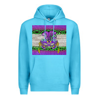 Ocean Blue mardi gras  mask Premium Hoodie - BarkalooDesign