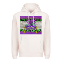 Pale Pink mardi gras  mask Premium Hoodie - BarkalooDesign