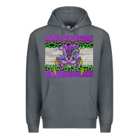 Rock mardi gras  mask Premium Hoodie - BarkalooDesign