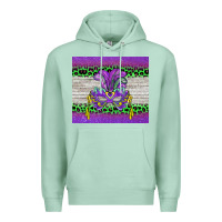 Seafoam mardi gras  mask Premium Hoodie - BarkalooDesign