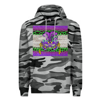 Slate Camo mardi gras  mask Premium Hoodie - BarkalooDesign