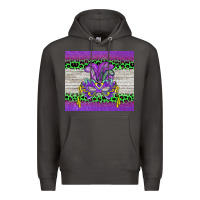 Smoke mardi gras  mask Premium Hoodie - BarkalooDesign