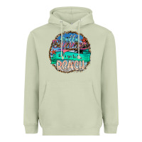 Matcha Hello Summer Let's Go To The Beach Heavyweight Hoodie - SublimationCraftShop