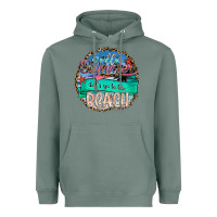 Sage Hello Summer Let's Go To The Beach Heavyweight Hoodie - SublimationCraftShop