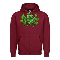 Burgundy Kiss lucky Zipper Hoodie - RanaPortraitStore