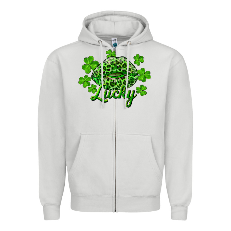 Kiss Lucky Zipper Hoodie by RanaPortraitStore | Teevron