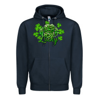 Navy Kiss lucky Zipper Hoodie - RanaPortraitStore