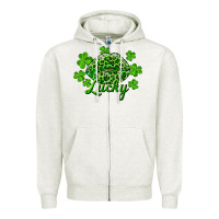 Oatmeal Heather Kiss lucky Zipper Hoodie - RanaPortraitStore