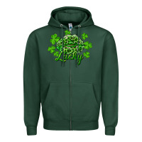 Sports Green Kiss lucky Zipper Hoodie - RanaPortraitStore