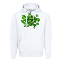 White Kiss lucky Zipper Hoodie - RanaPortraitStore