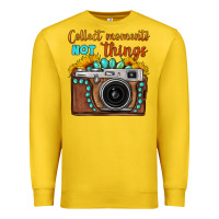 Lemon collect moments not things sunflower gemstone vintage camera Premium Sweatshirt - FaDigitalArtStudio