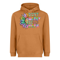 Meerkat Don't Worry Be Hippie Heavyweight Hoodie - CowhideDigitalArt
