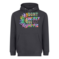 Smoke Don't Worry Be Hippie Heavyweight Hoodie - CowhideDigitalArt