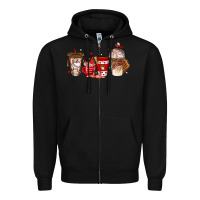 Black baseball coffee cups Zipper Hoodie - texasbilliewilder