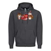 Smoke baseball coffee cups Zipper Hoodie - texasbilliewilder