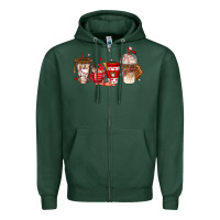 Sports Green baseball coffee cups Zipper Hoodie - texasbilliewilder