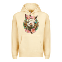 Pina Colada western llama and roses Premium Hoodie - LillyAllenDesigns