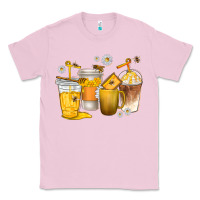 Bubblegum Pink coffee cups bumble bee Classic Tee - texasbilliewilder