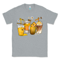 Heather Grey coffee cups bumble bee Classic Tee - texasbilliewilder