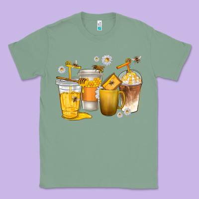 Classic Tee coffee cups bumble bee