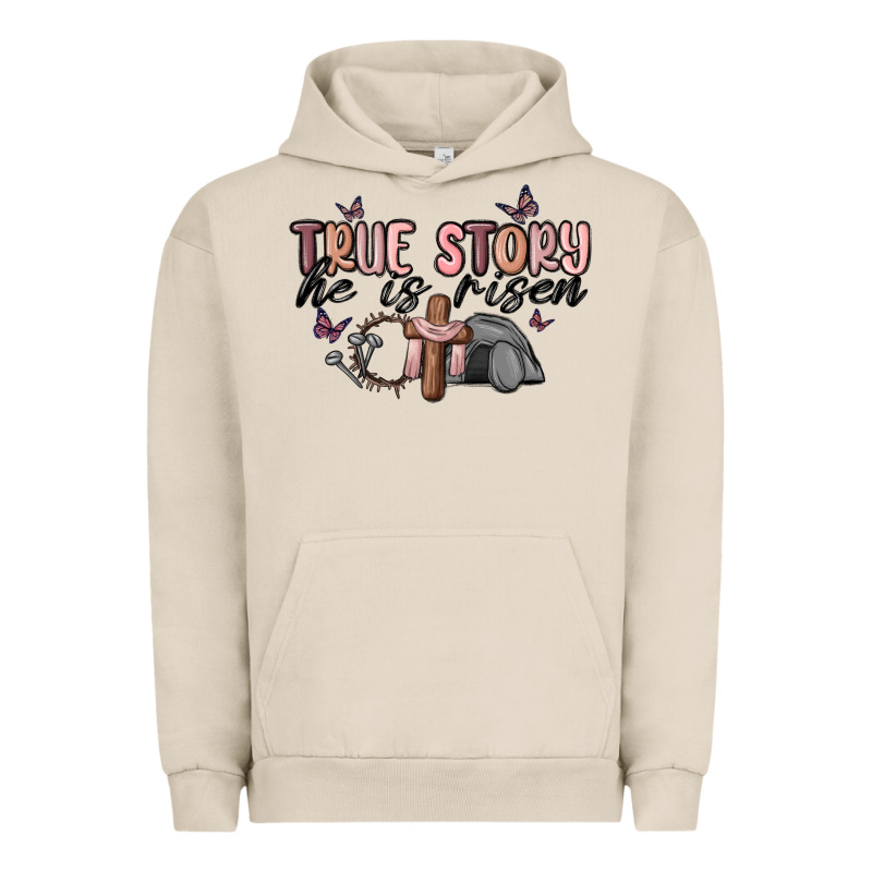 True Story He Is Risen Urban Hoodie by MaliasSmallBusiness | Teevron