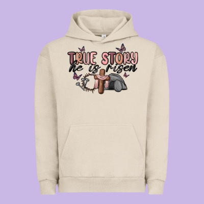 True Story He Is Risen Urban Hoodie Designed By Maliassmallbusiness