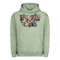 Pigment Oil Green true story he is risen Urban Hoodie - MaliasSmallBusiness
