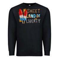 Black sweet land of liberty Premium Sweatshirt - RacoonDesign