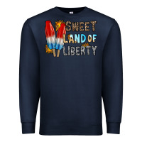 Navy sweet land of liberty Premium Sweatshirt - RacoonDesign