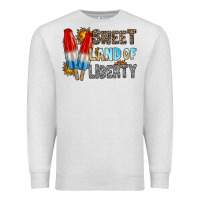Oatmeal Heather sweet land of liberty Premium Sweatshirt - RacoonDesign
