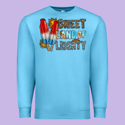 Sweet Land Of Liberty Premium Sweatshirt Designed By Racoondesign