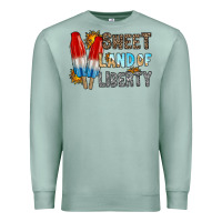 Seafoam sweet land of liberty Premium Sweatshirt - RacoonDesign