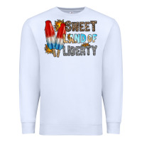 White sweet land of liberty Premium Sweatshirt - RacoonDesign