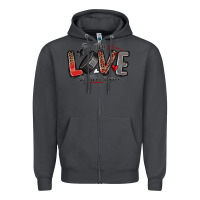 Smoke for the love of the game hockey Zipper Hoodie - Zillion Design Studio