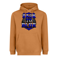 Meerkat Back the blue Heavyweight Hoodie - Neo Western