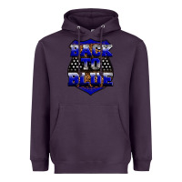 Plum Back the blue Heavyweight Hoodie - Neo Western
