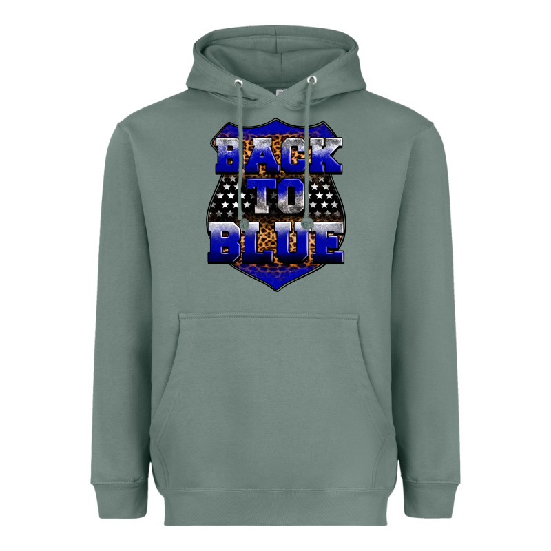 Back The Blue Heavyweight Hoodie by Neo Western | Teevron
